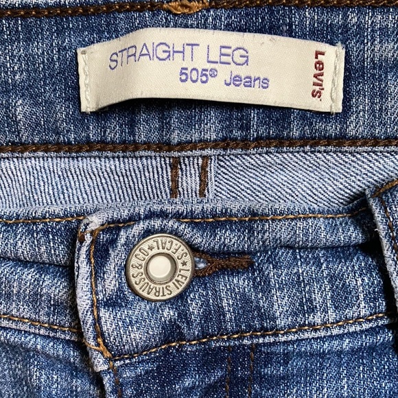 Levi’s 505 Straight Leg Jeans Size 10 - Picture 3 of 6